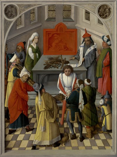 La Ofrenda de los Judíos de Master of Gathering of the the Manna